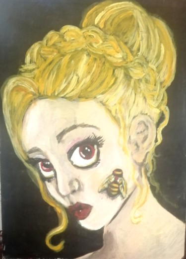 Painting titled "Amour" by Anna Addams, Original Artwork, Acrylic