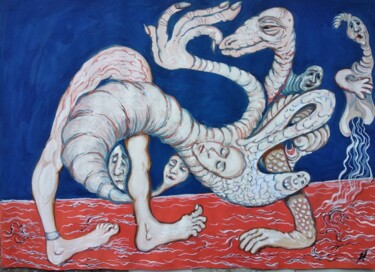 Картина под названием "ил-26-23" - Анна Ягужинская, Подлинное произведение искусства, Гуашь