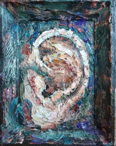 Картина под названием "У-у-у-ухо!" - Анна Ягужинская, Подлинное произведение искусства, Масло