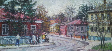 Painting titled "Волоколамск" by Anna Iaguzhinskaia, Original Artwork, Oil