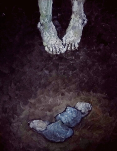 Картина под названием "*** (без названия)" - Анна Ягужинская, Подлинное произведение искусства, Масло