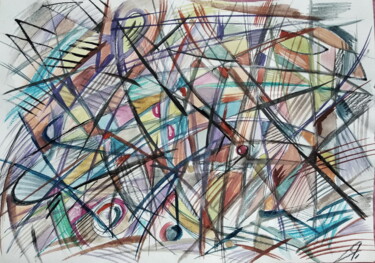 Картина под названием "Без названия" - Анна Ягужинская, Подлинное произведение искусства, Акварель