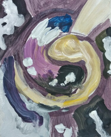 Картина под названием "Абстракт №24-1-24" - Анна Ягужинская, Подлинное произведение искусства, Акрил