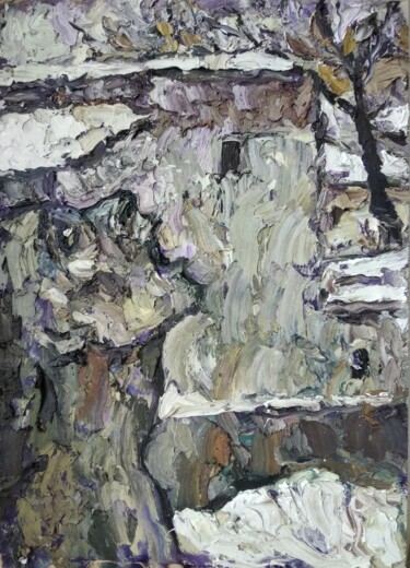 Painting titled "Картина без названия" by Anna Iaguzhinskaia, Original Artwork, Oil