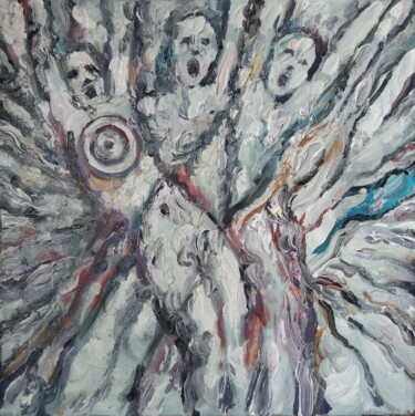 Картина под названием "Мишень" - Анна Ягужинская, Подлинное произведение искусства, Масло