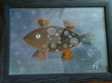 Painting titled "Fish" by Anna Ama, Original Artwork