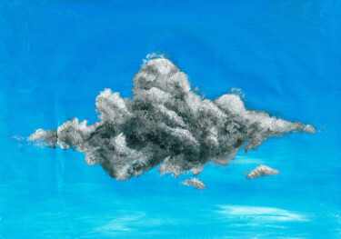 Peinture intitulée "Silver clouds" par Anna Aliakberova, Œuvre d'art originale, Acrylique