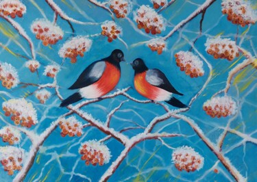 Pittura intitolato "Snowbirds" da Anna Arlt, Opera d'arte originale, Olio