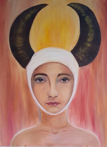 Картина под названием ""Богиня "Аврора"" - Anna Artamonova, Подлинное произведение искусства, Масло Установлен на Деревянная…