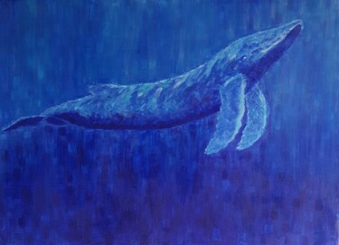 Картина под названием ""Чудо рыба"" - Anna Artamonova, Подлинное произведение искусства, Масло Установлен на Деревянная рама…