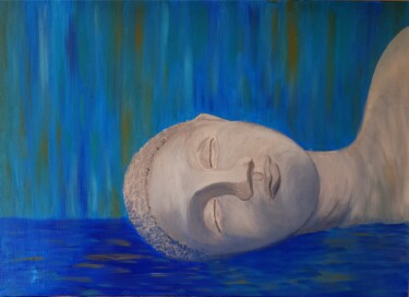 Картина под названием ""Сон Будды"" - Anna Artamonova, Подлинное произведение искусства, Масло Установлен на Деревянная рама…