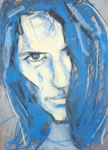 Painting titled "Adam" by Anna  Bardzka, Original Artwork