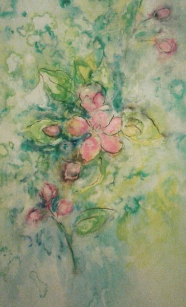 Malarstwo zatytułowany „Jabłoń” autorstwa Anna  Bardzka, Oryginalna praca, Atrament