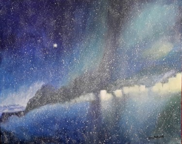 Pittura intitolato "Infinito stellare" da Anna Battistotti, Opera d'arte originale, Acrilico