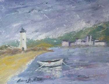 Pintura intitulada "Al porto" por Anna Battistotti, Obras de arte originais, Acrílico
