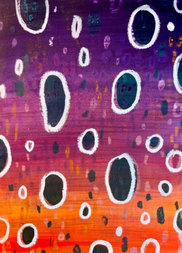 Painting titled "Drops -abstract art…" by Anna Beglyakova, Original Artwork, Acrylic