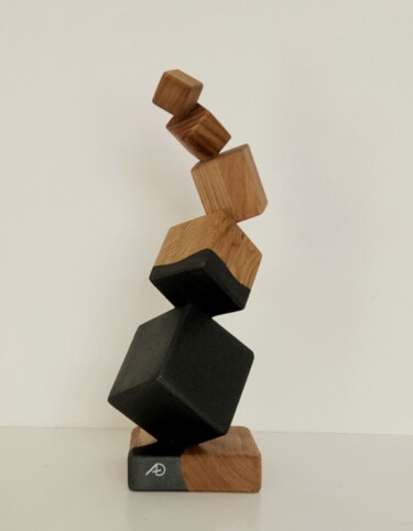 Sculpture titled "Cubik" by Anna Beltrame A＋D Art, Original Artwork, Wood