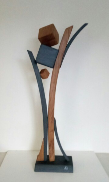 Rzeźba zatytułowany „Cubismo di rovere” autorstwa Anna Beltrame A＋D Art, Oryginalna praca, Drewno