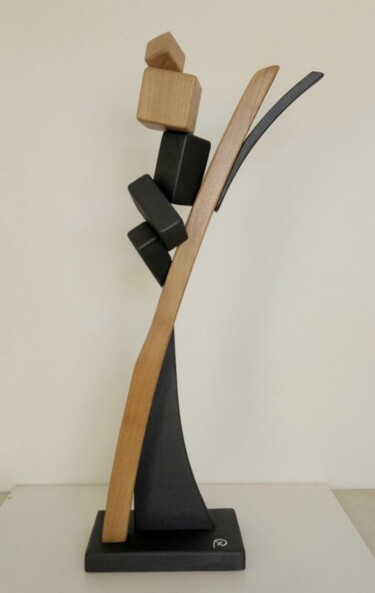 Скульптура под названием "Confusion" - Anna Beltrame A＋D Art, Подлинное произведение искусства, Дерево
