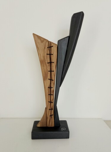 Sculpture intitulée "Ferite nel legno" par Anna Beltrame A＋D Art, Œuvre d'art originale, Bois