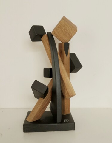 Скульптура под названием "Ensamble" - Anna Beltrame A＋D Art, Подлинное произведение искусства, Дерево