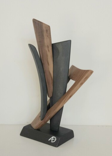 Sculpture intitulée "Il suono dell'arpa" par Anna Beltrame A＋D Art, Œuvre d'art originale, Bois