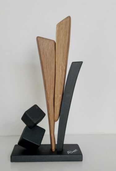 Sculptuur getiteld "Forme in rovere con…" door Anna Beltrame A＋D Art, Origineel Kunstwerk, Hout