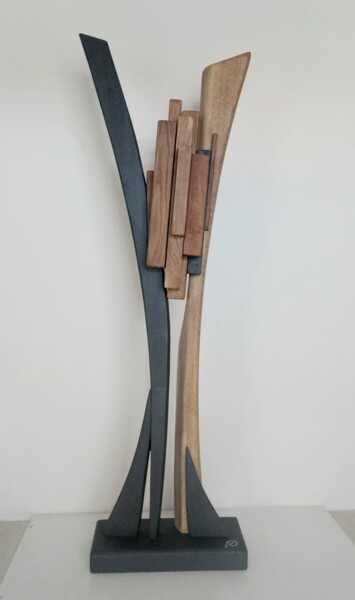 제목이 "Dolmen con segmenti"인 조형물 Anna Beltrame A＋D Art로, 원작, 나무