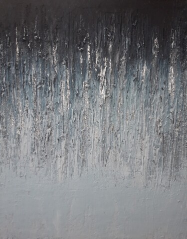 Картина под названием "Textured dark to li…" - Anna Beresneva, Подлинное произведение искусства, Акрил Установлен на Деревян…