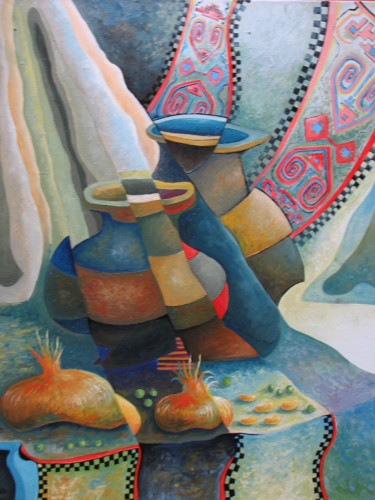 Painting titled "Проникновенное прос…" by Anna Berezina, Original Artwork, Oil