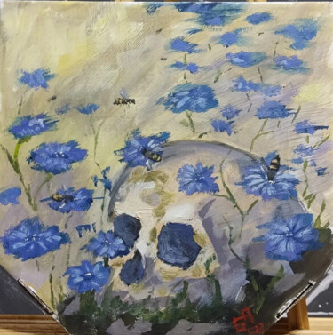 Painting titled "Bees" by Anna Berlinskaia, Original Artwork, Oil