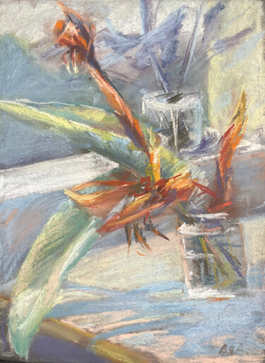 "orange flowersr" başlıklı Resim Anna Bogushevskaya tarafından, Orijinal sanat, Pastel