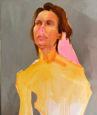Peinture intitulée "Self-portrait" par Anna Bondar, Œuvre d'art originale, Huile Monté sur Châssis en bois