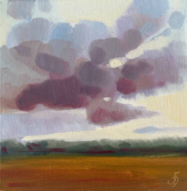 Картина под названием "SUMMER, small oil p…" - Anna Bondar, Подлинное произведение искусства, Масло