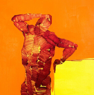 Картина под названием "FRACTURE" - Anna Bondar, Подлинное произведение искусства, Масло Установлен на Деревянная рама для но…