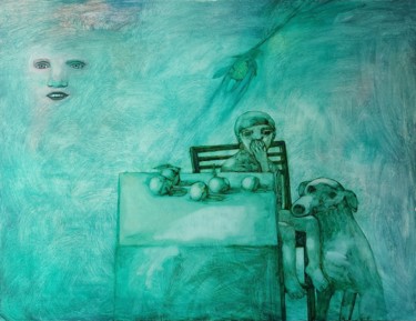 Картина под названием "«Sonny, are the app…" - Anna Bulkina, Подлинное произведение искусства, Масло Установлен на Деревянна…