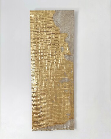 Текстильное искусство под названием "Mosaic Saturday Nig…" - Anna Carmona, Подлинное произведение искусства, Ткань