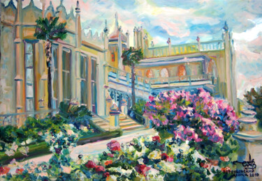 Pintura intitulada "Vorontsov Palace" por Anna Churyukina, Obras de arte originais, Óleo