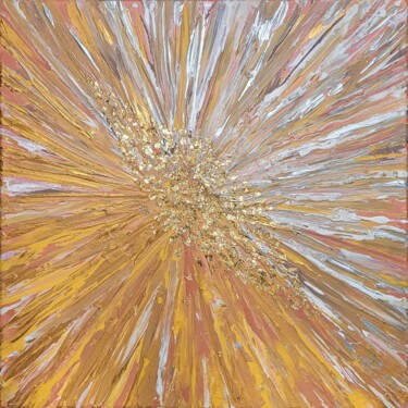 Painting titled "Golden pulse - Poul…" by Anna Colt, Original Artwork, Acrylic