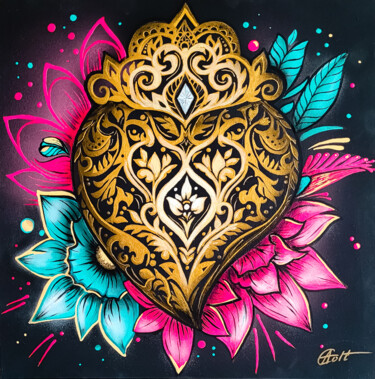 绘画 标题为“Viana's heart” 由Anna Colt, 原创艺术品, 丙烯