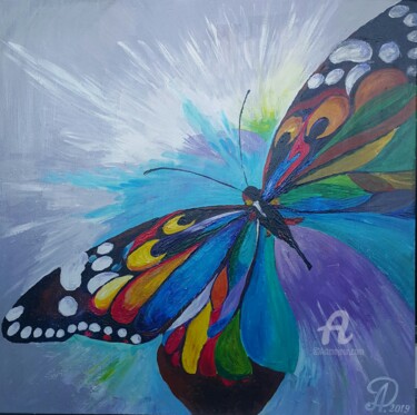 Картина под названием "Бабочка" - Анна Доценко, Подлинное произведение искусства, Акрил