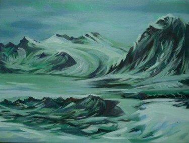 Peinture intitulée "Canadian North" par Anna Duyunova, Œuvre d'art originale