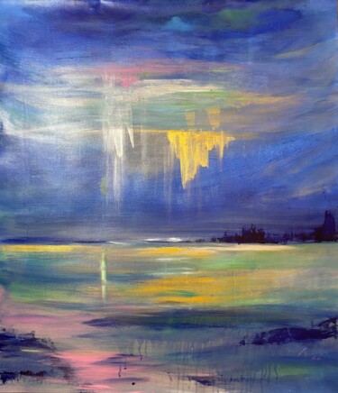 Painting titled "The coolness of the…" by Anna Evtushenko, Original Artwork, Acrylic