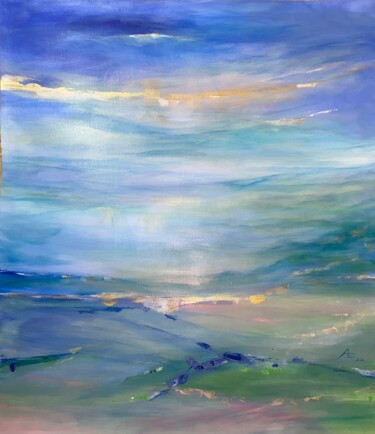 Painting titled "Heavenly attraction." by Anna Evtushenko, Original Artwork, Acrylic