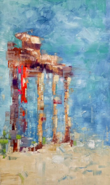 Peinture intitulée "Side. Temple of Apo…" par Anna Evtushenko, Œuvre d'art originale, Huile