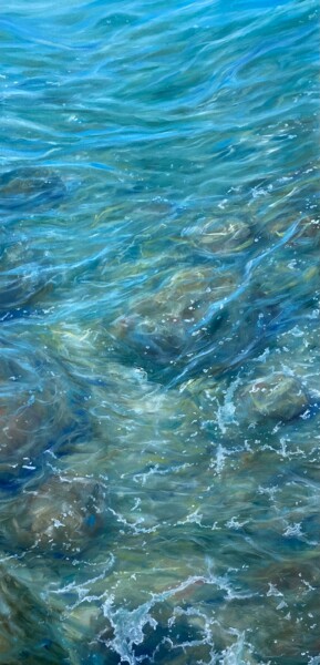 Pittura intitolato "Living Water." da Anna Evtushenko, Opera d'arte originale, Olio