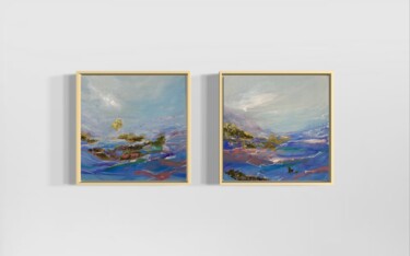 Schilderij getiteld "Diptych, by the mou…" door Anna Evtushenko, Origineel Kunstwerk, Acryl