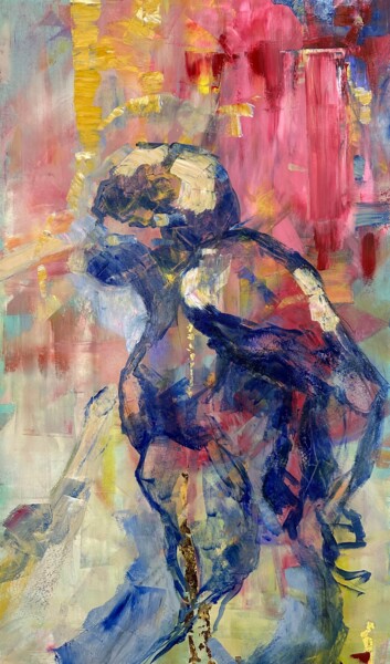 Malarstwo zatytułowany „Male beginning.” autorstwa Anna Evtushenko, Oryginalna praca, Olej