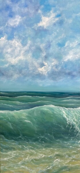 Malerei mit dem Titel "Baltic Sea." von Anna Evtushenko, Original-Kunstwerk, Öl