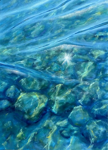 Картина под названием "Ice." - Anna Evtushenko, Подлинное произведение искусства, Масло